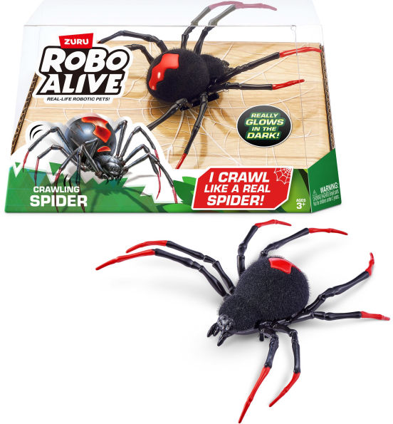 Robo Alive Crawling Spider Glow In the Dark Robotic Toy by ZURU