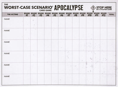 Worst-Case Scenario Apocalypse Card Game by Moose Games