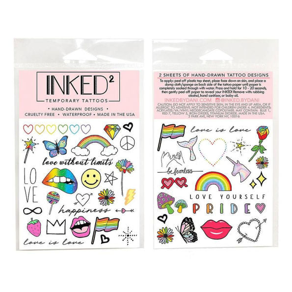 Inked Love Wins Temporary Tattoo Set