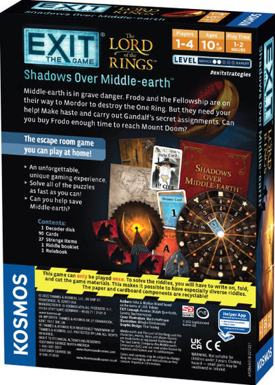 EXIT: The Lord of the Rings - Shadows Over Middle-earth by Inka Brand, Markus Brand