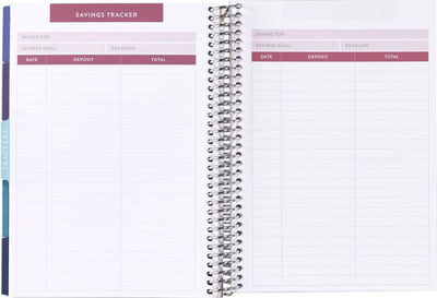 A5 Budget Planner by Erin Condren, Silver/Coiled Circle Geometric