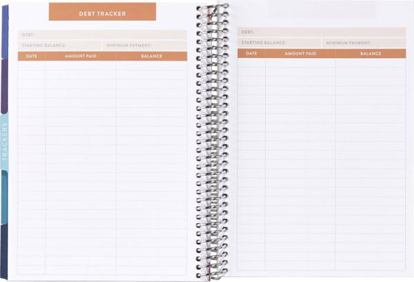 A5 Budget Planner by Erin Condren, Silver/Coiled Circle Geometric