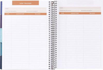 A5 Budget Planner by Erin Condren, Silver/Coiled Circle Geometric