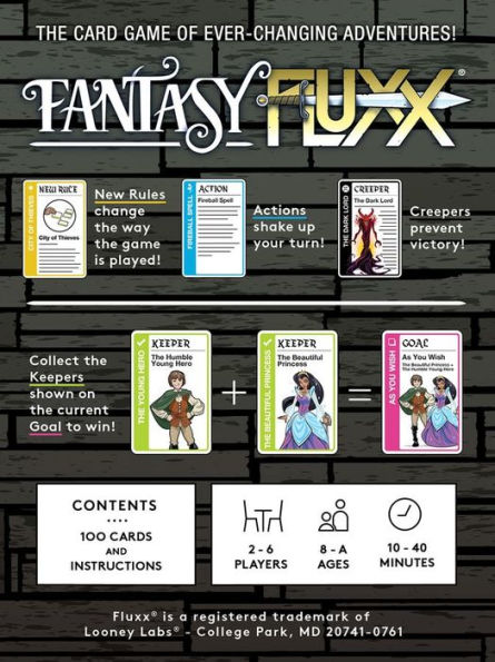 Fantasy Fluxx Game by Andrew Looney