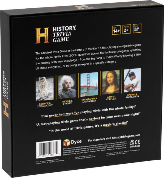 History Channel Trivia Game by Dyce Games