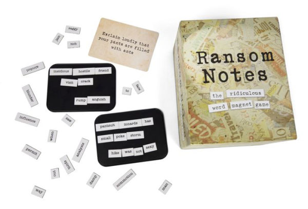Ransom Notes The Ridiculous Word Magnet Game by Evan Katz, Josh Roberts