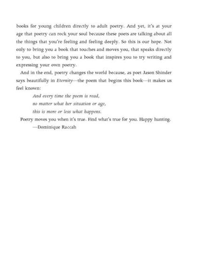 Poetry Speaks Who I Am: Poems of Discovery, Inspiration, Independence, and Everything Else