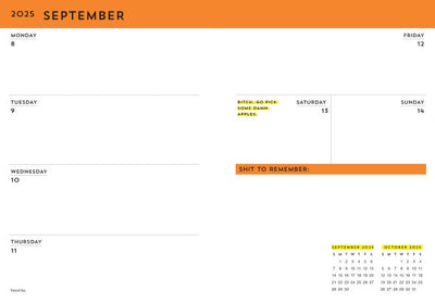 2025-2026 Carpe F*cking Diem Planner
