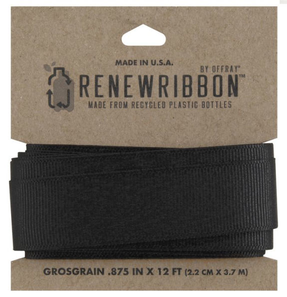 Renew Grosgrain Ribbon Black