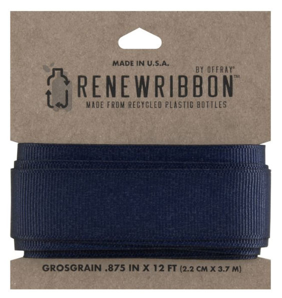 Renew Grosgrain Ribbon Navy