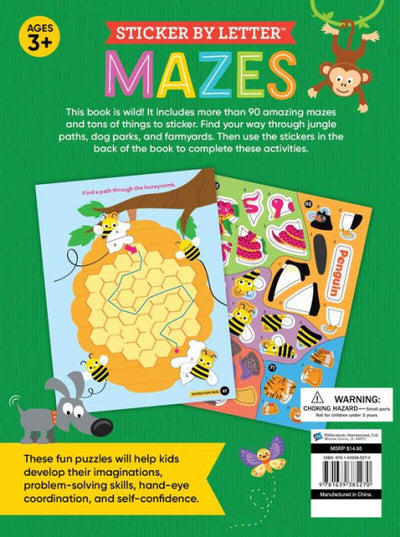 Brain Games Sticker By Letter Mazes In the Wild