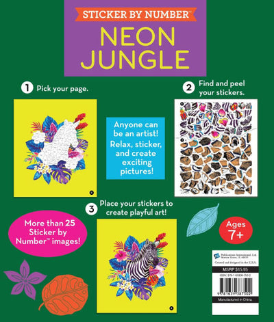 Sticker By Number Neon Jungle