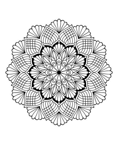 Mandala Glitter Coloring Book