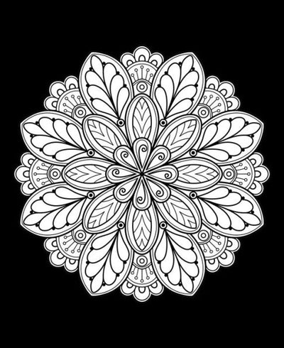 Mandala Glitter Coloring Book
