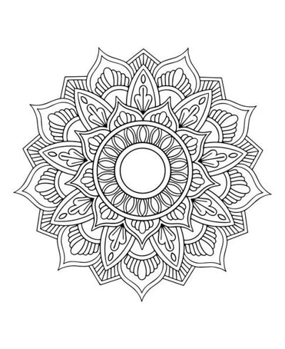 Mandala Glitter Coloring Book